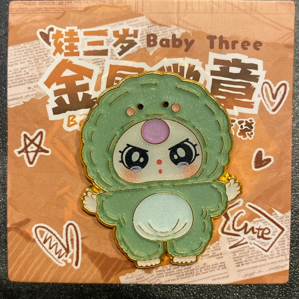 Baby Three Badge Of Metal Enamel Pin